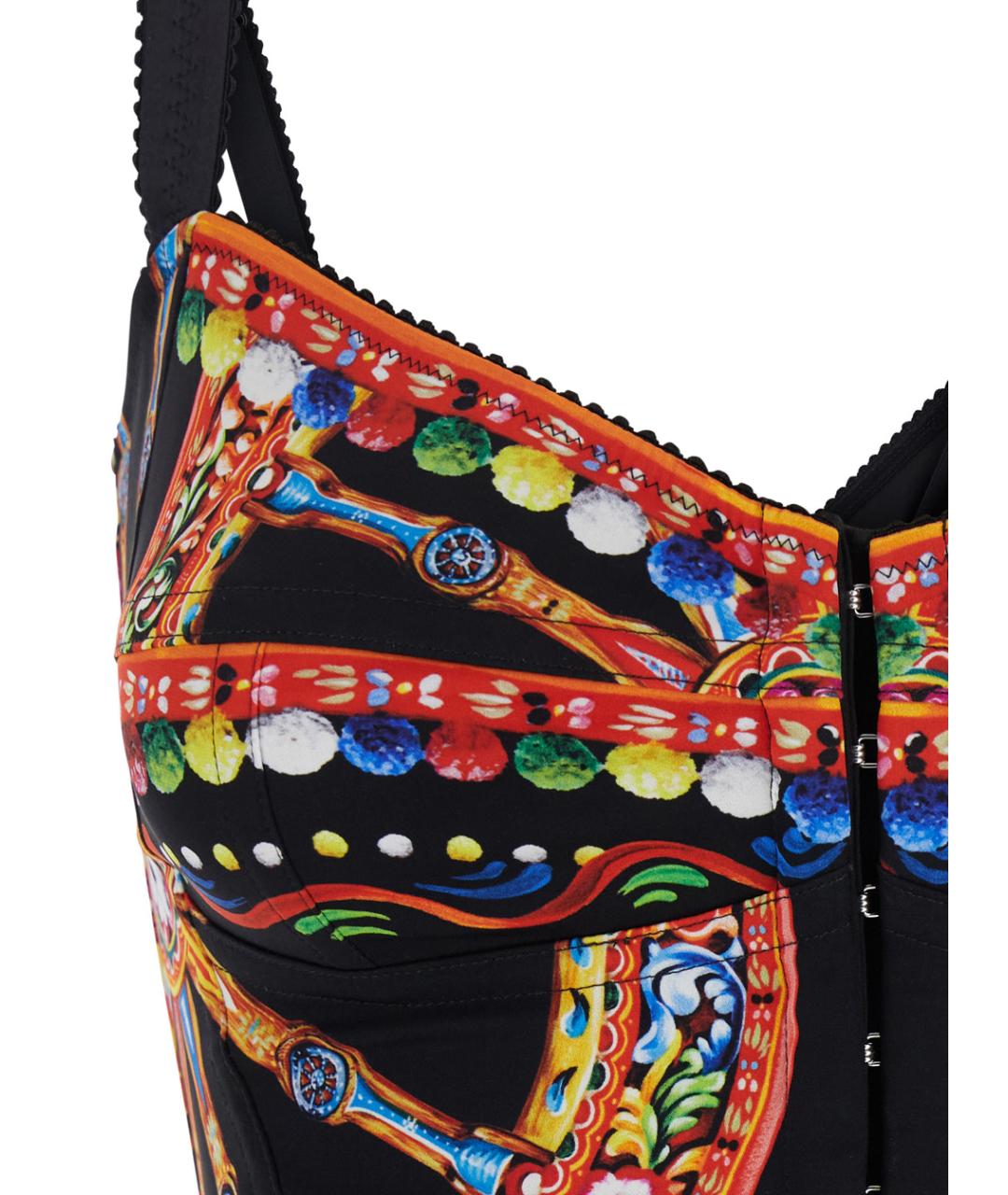 DOLCE&GABBANA Мульти коктейльное платье, фото 3