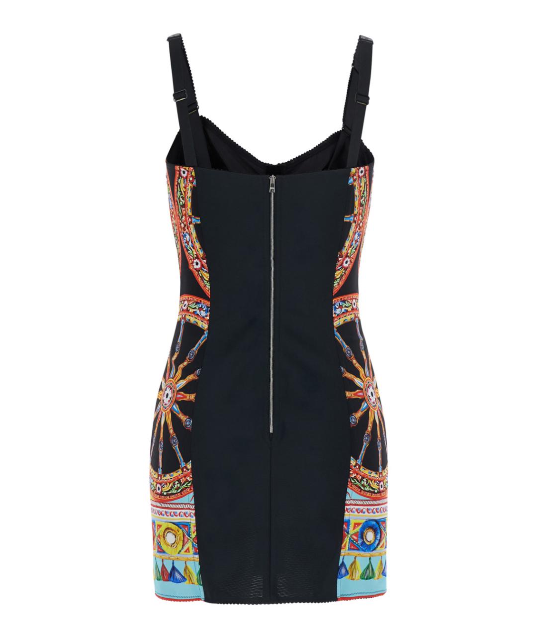 DOLCE&GABBANA Мульти коктейльное платье, фото 2