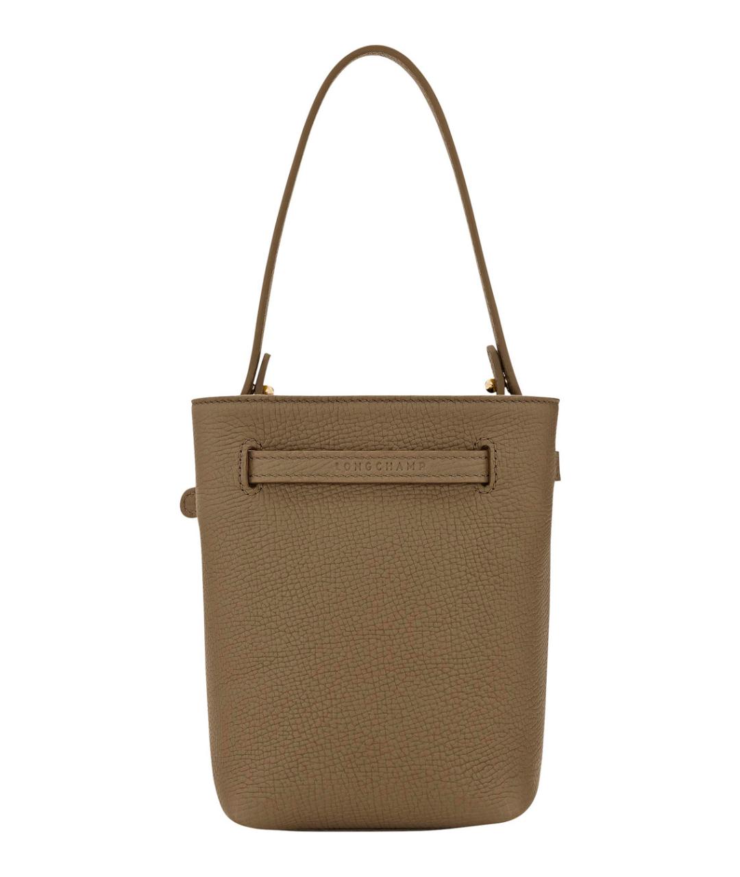 LONGCHAMP Зеленая кожаная сумка через плечо, фото 2