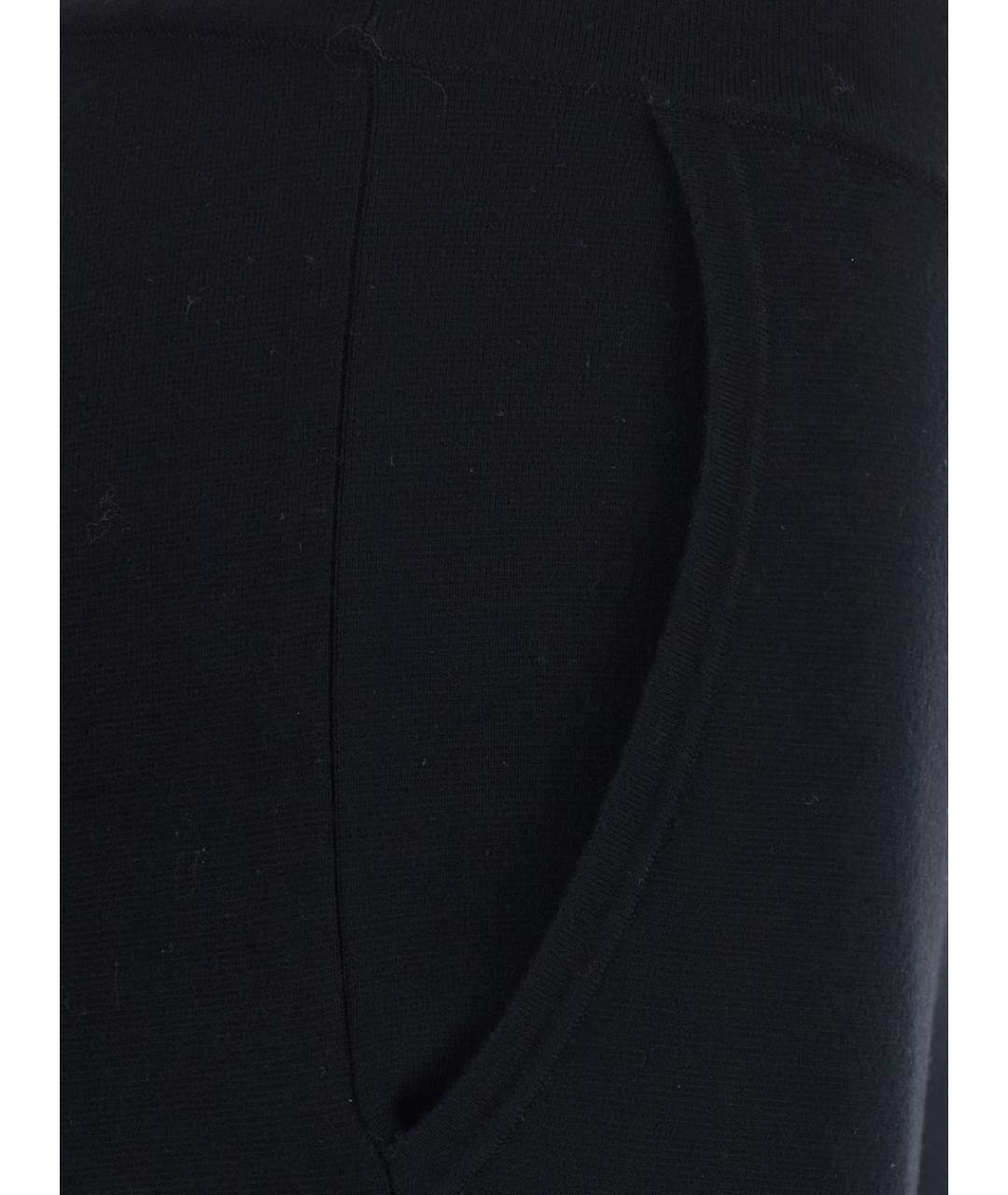 MAX MARA Черные шерстяные прямые брюки, фото 3