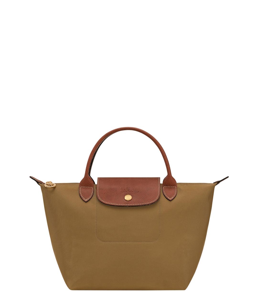 LONGCHAMP Зеленая синтетическая сумка тоут, фото 1