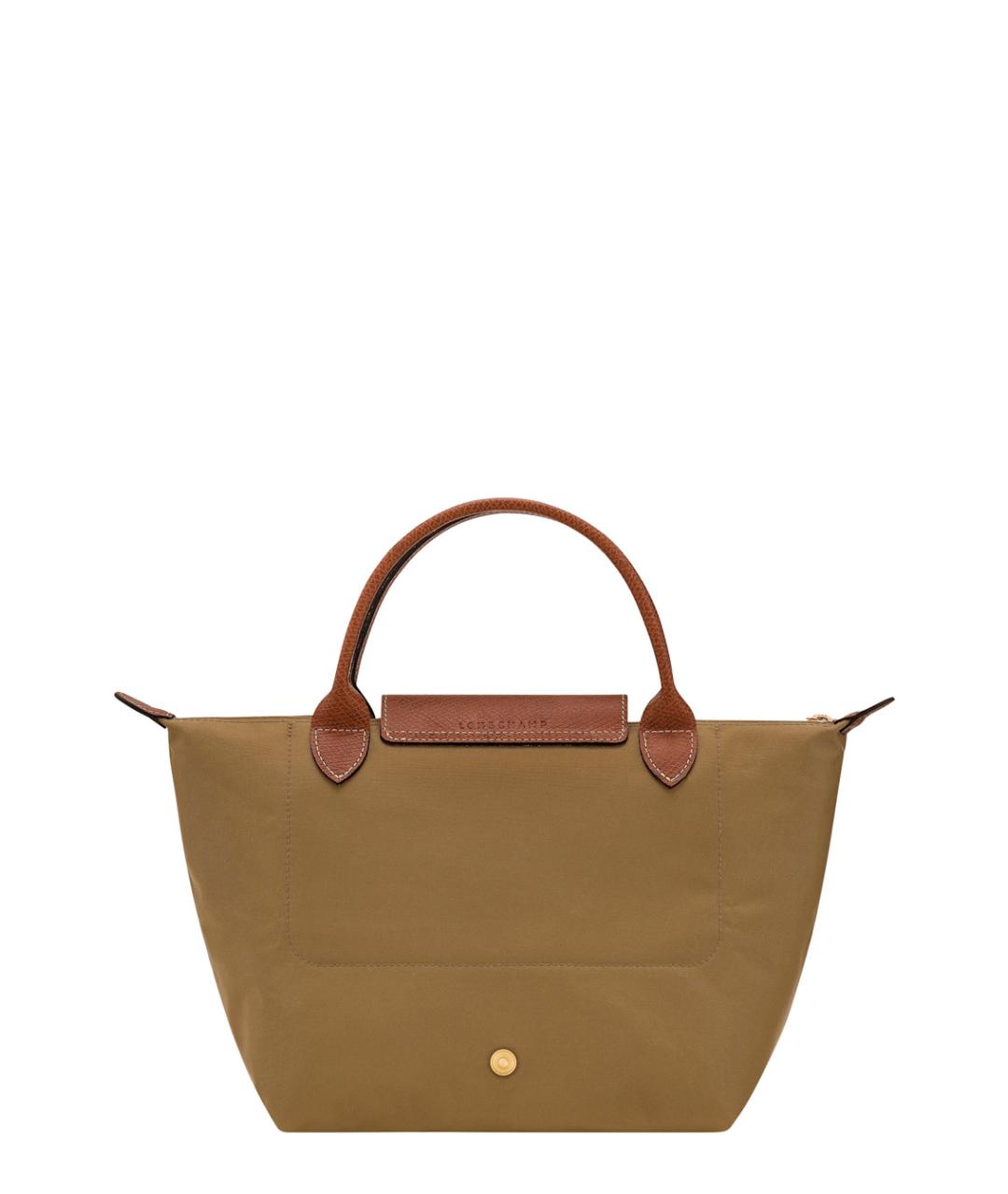 LONGCHAMP Зеленая синтетическая сумка тоут, фото 2