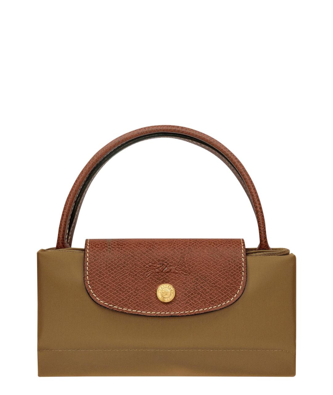 LONGCHAMP Зеленая синтетическая сумка тоут, фото 3