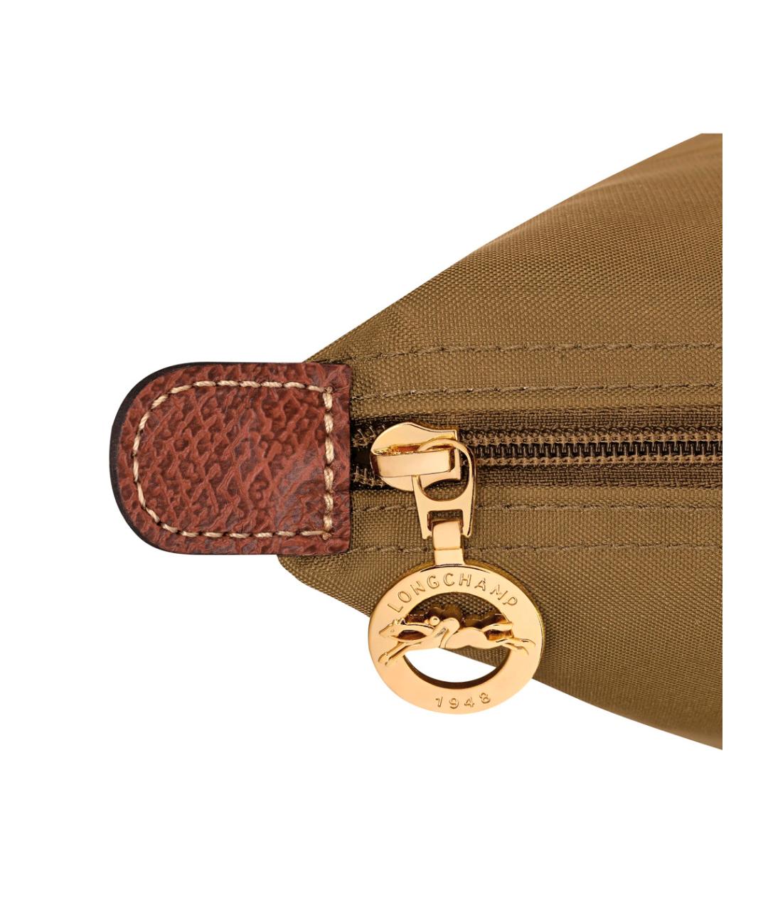 LONGCHAMP Зеленая синтетическая сумка тоут, фото 4