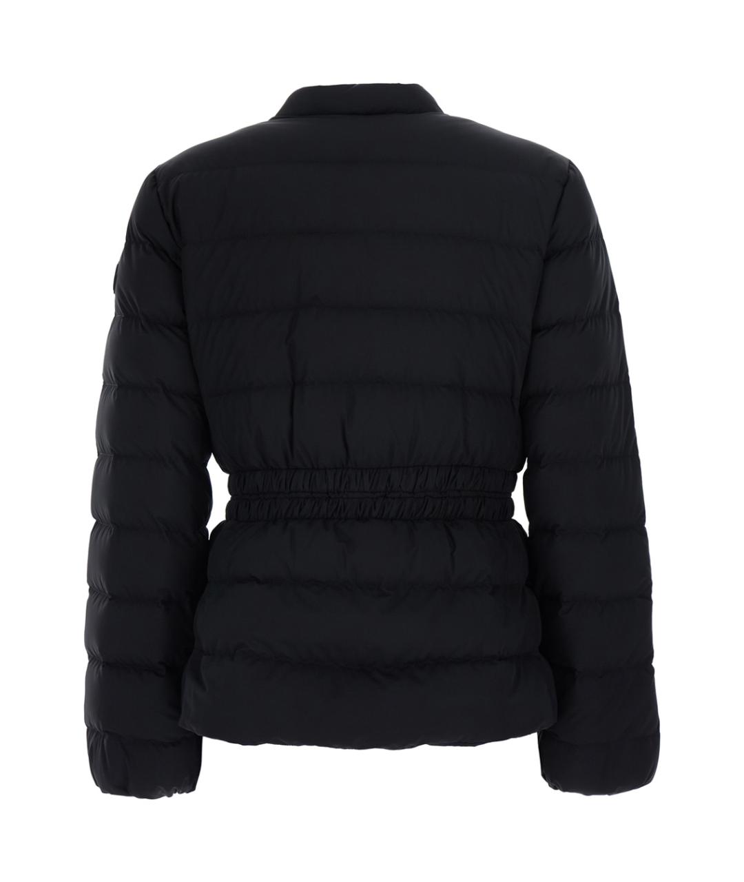 MONCLER Черный полиэстеровый пуховик, фото 2
