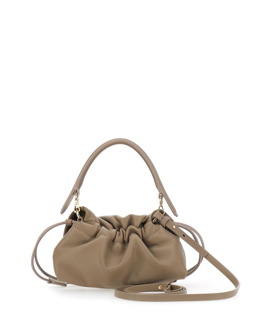FENDI Бежевая кожаная сумка через плечо, фото 2