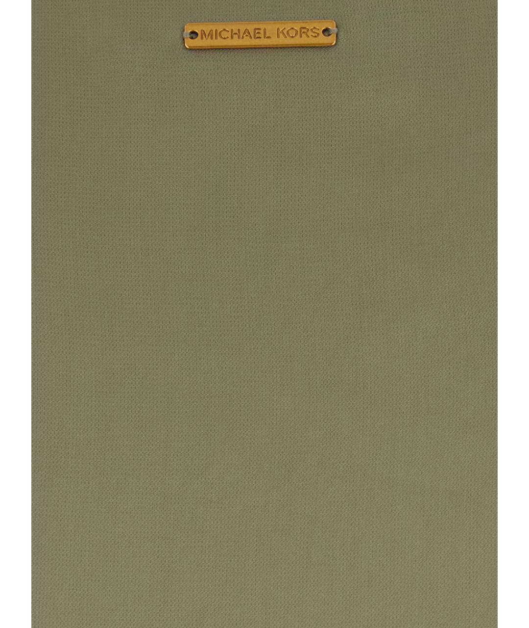 MICHAEL MICHAEL KORS Зеленая полиэстеровая майка, фото 3