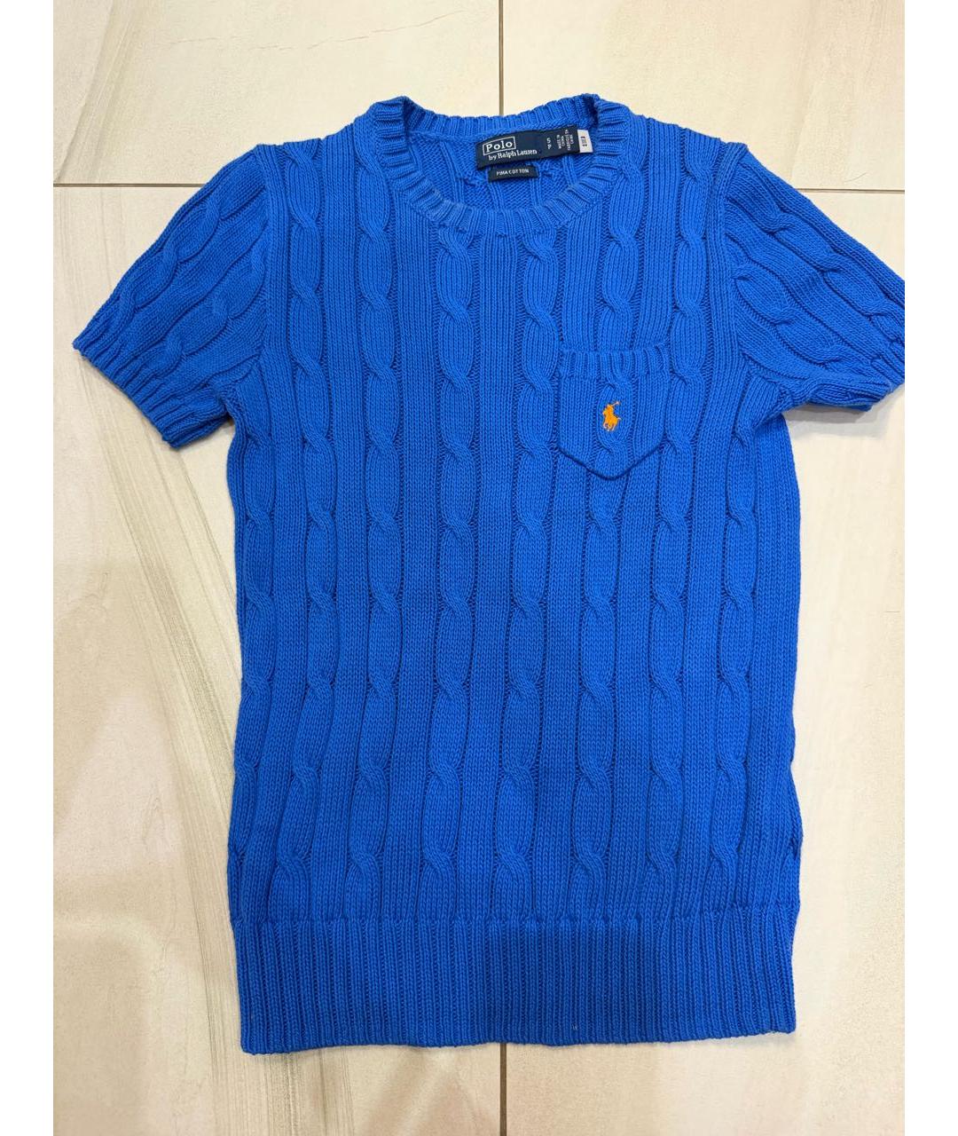 POLO RALPH LAUREN Синий хлопковый джемпер / свитер, фото 5