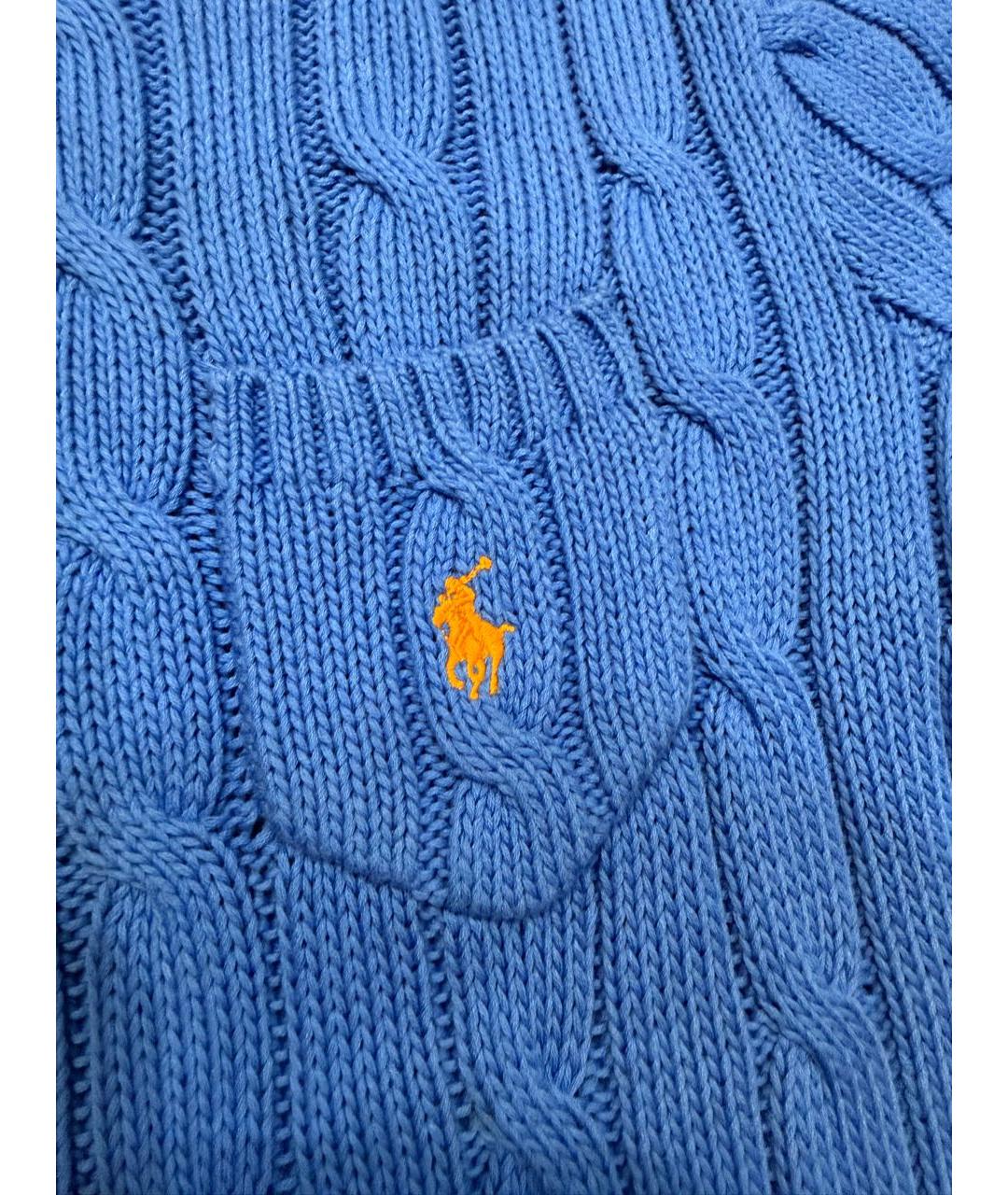 POLO RALPH LAUREN Синий хлопковый джемпер / свитер, фото 2
