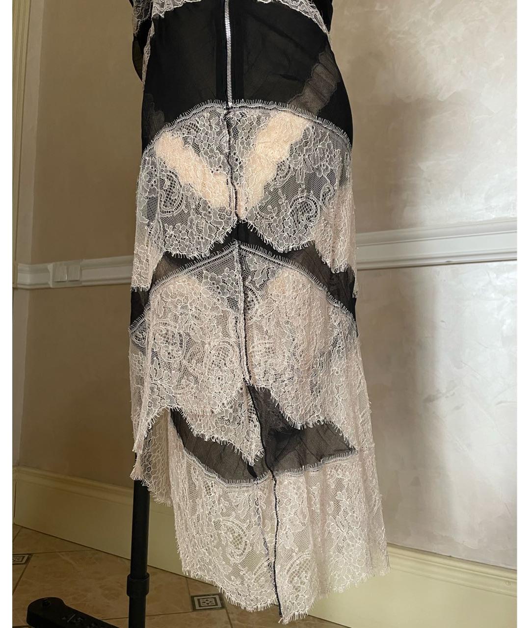 NINA RICCI Черное шелковое вечернее платье, фото 4