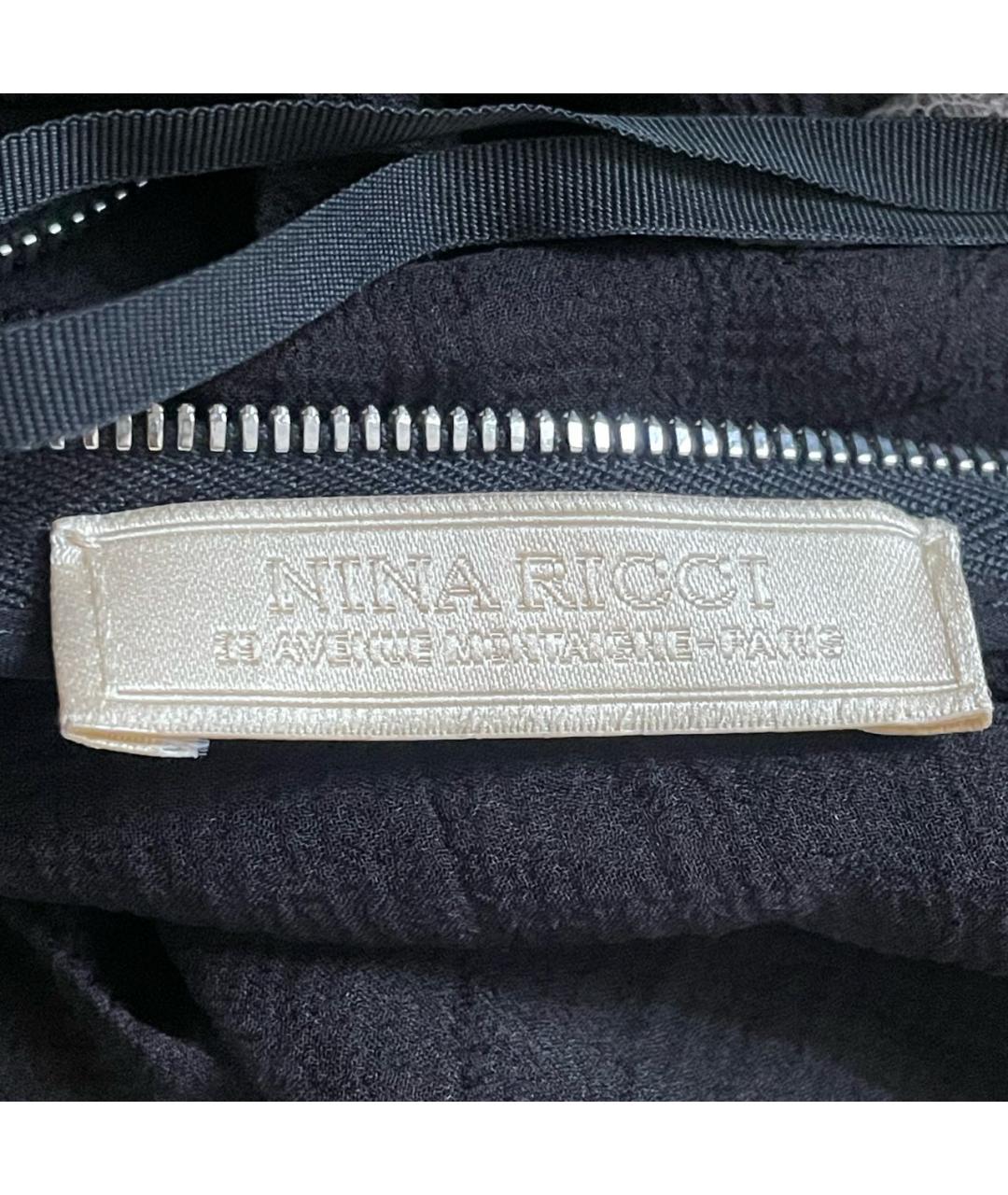 NINA RICCI Черное шелковое вечернее платье, фото 5