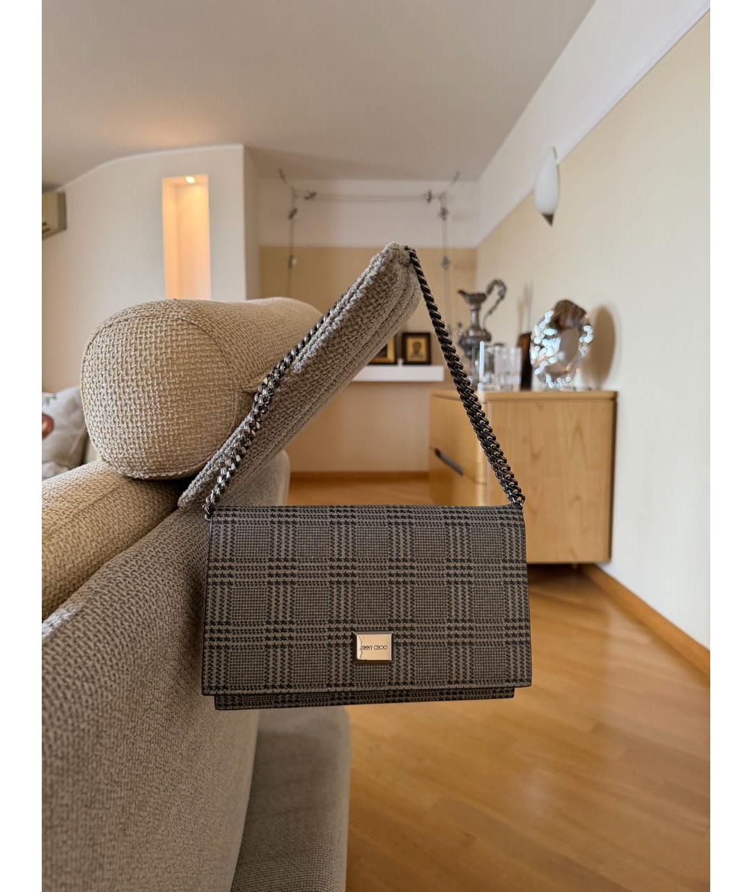 JIMMY CHOO Серая сумка через плечо, фото 9