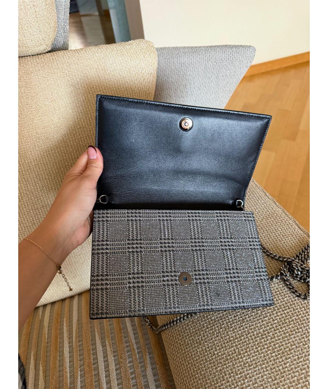 JIMMY CHOO Серая сумка через плечо, фото 5