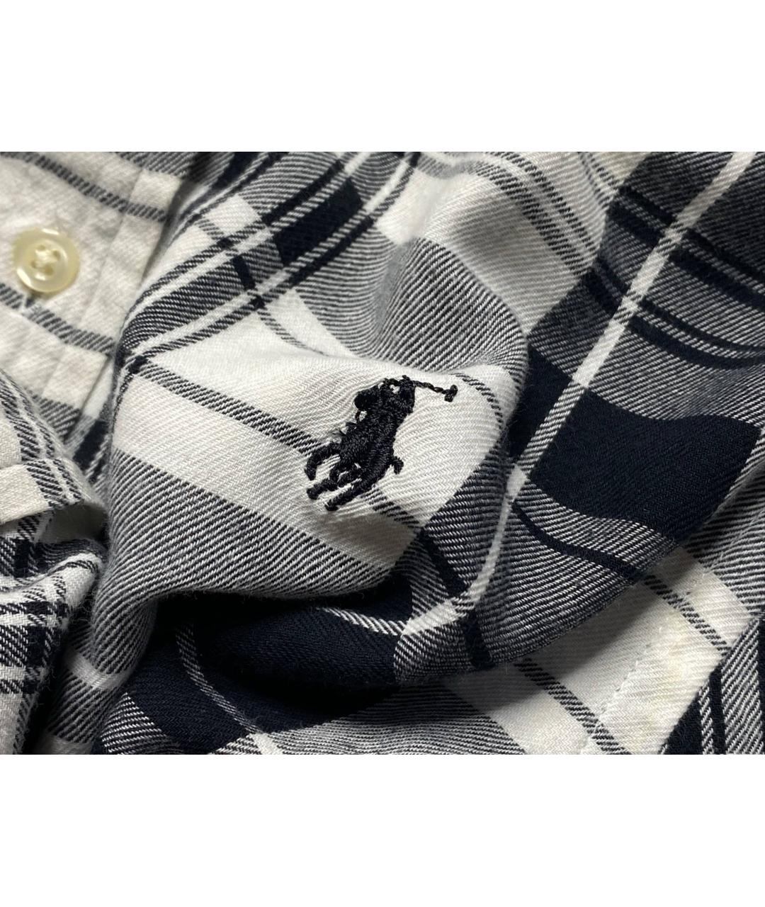 RALPH LAUREN Черная хлопковая кэжуал рубашка, фото 4