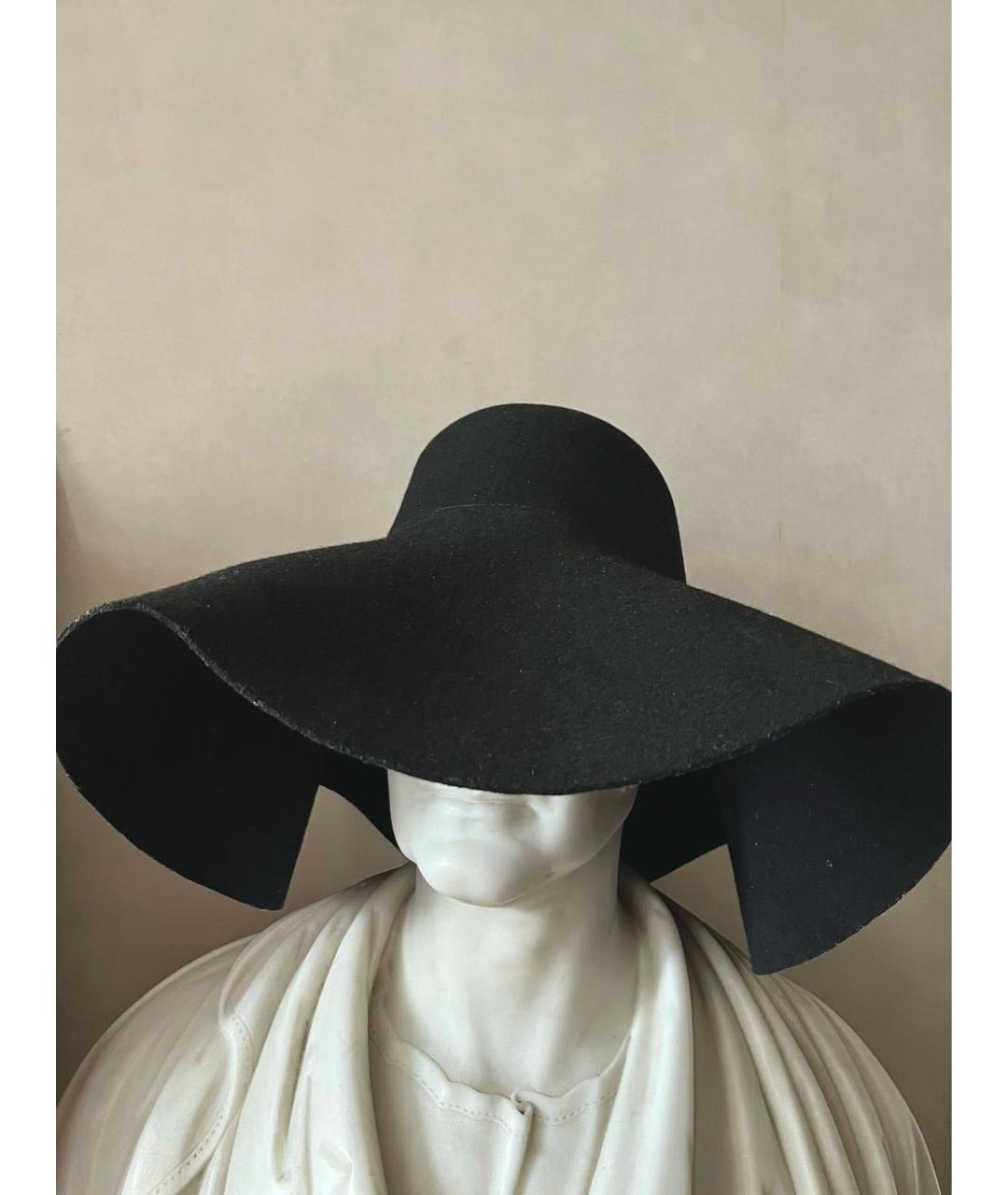 SAINT LAURENT Черная шляпа, фото 3