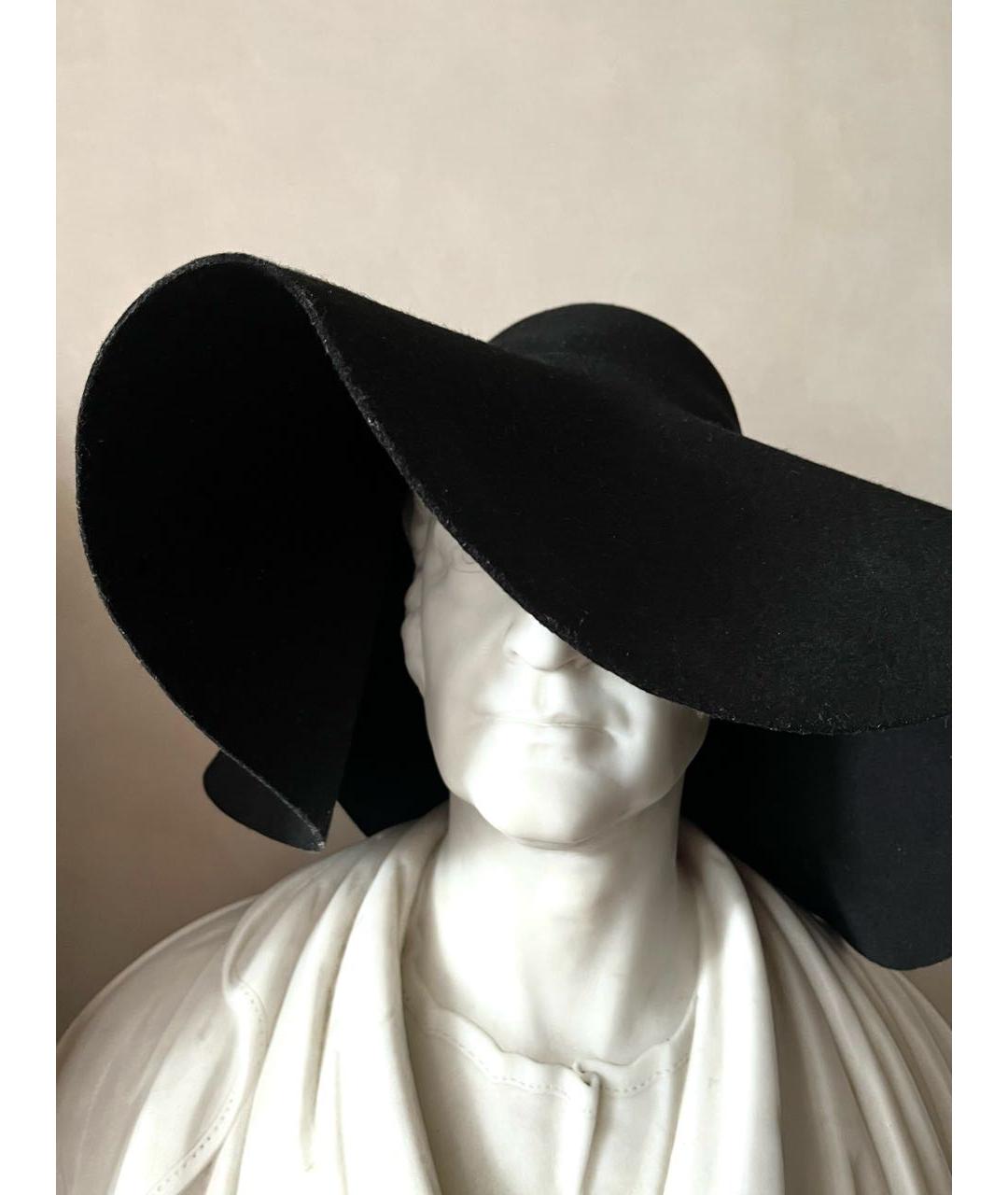 SAINT LAURENT Черная шляпа, фото 2