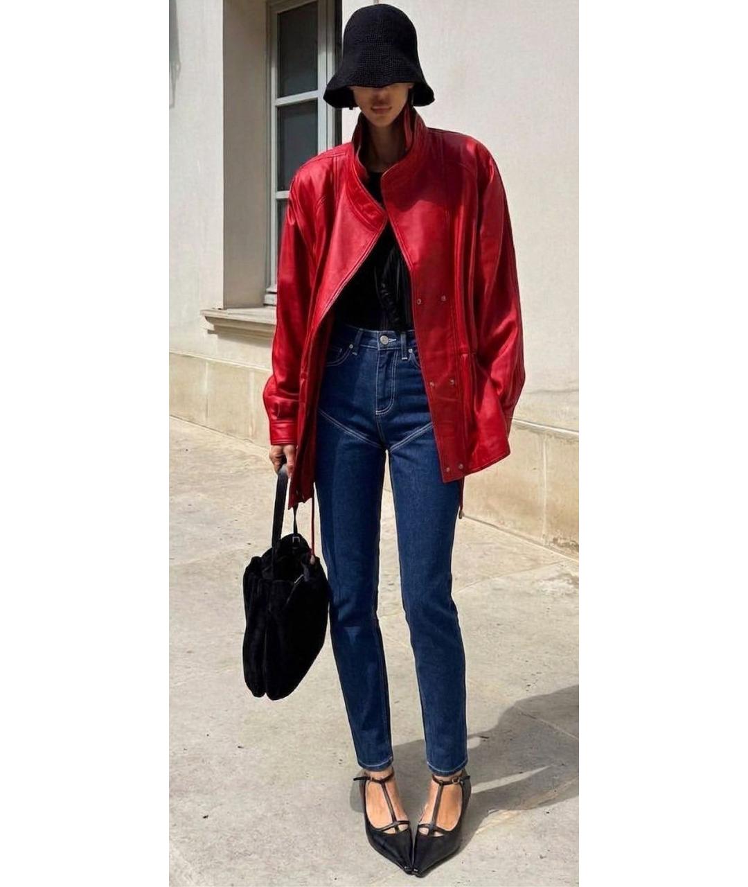 BURBERRY Синие хлопко-эластановые джинсы слим, фото 2