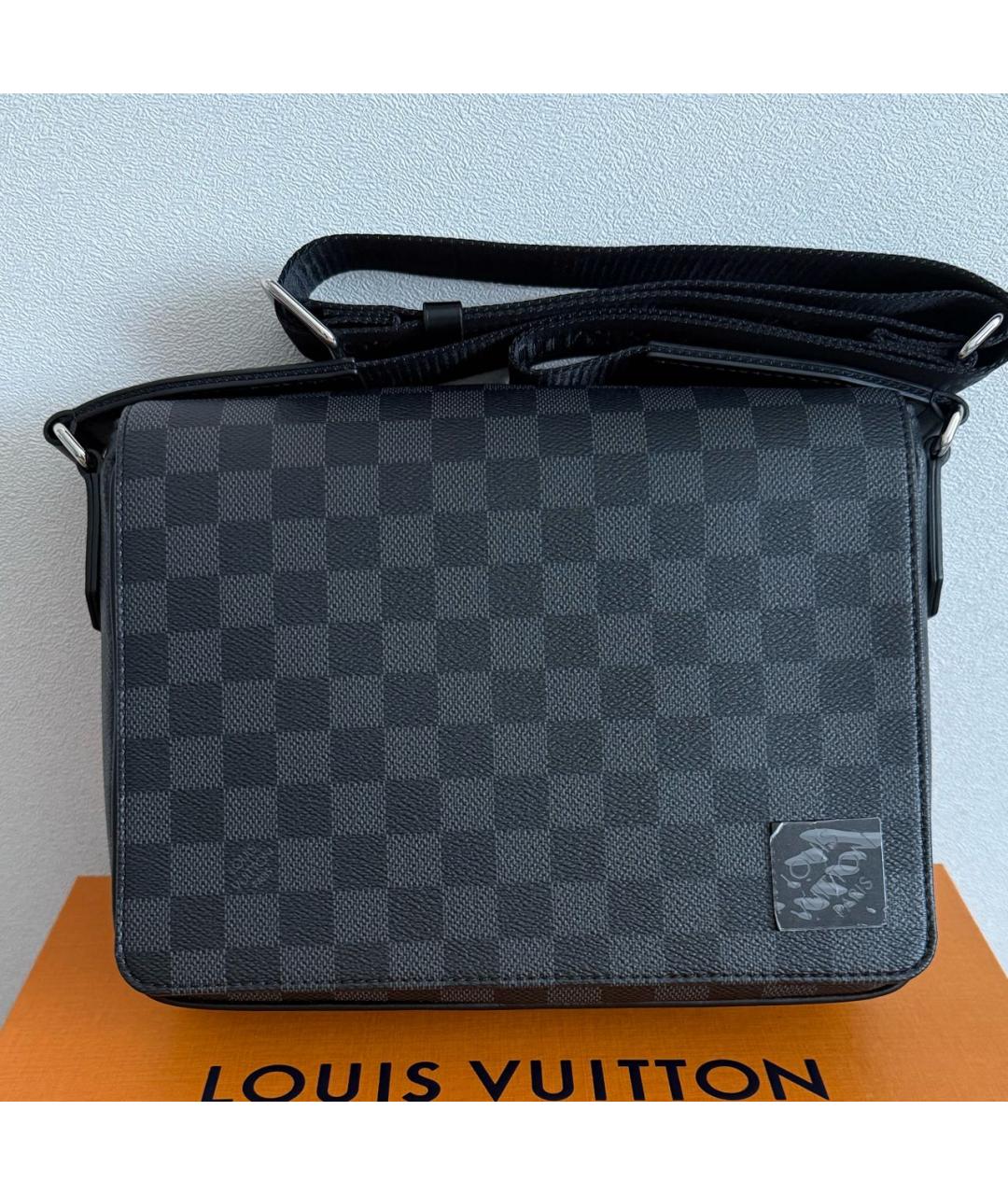 LOUIS VUITTON Серая канва сумка на плечо, фото 6