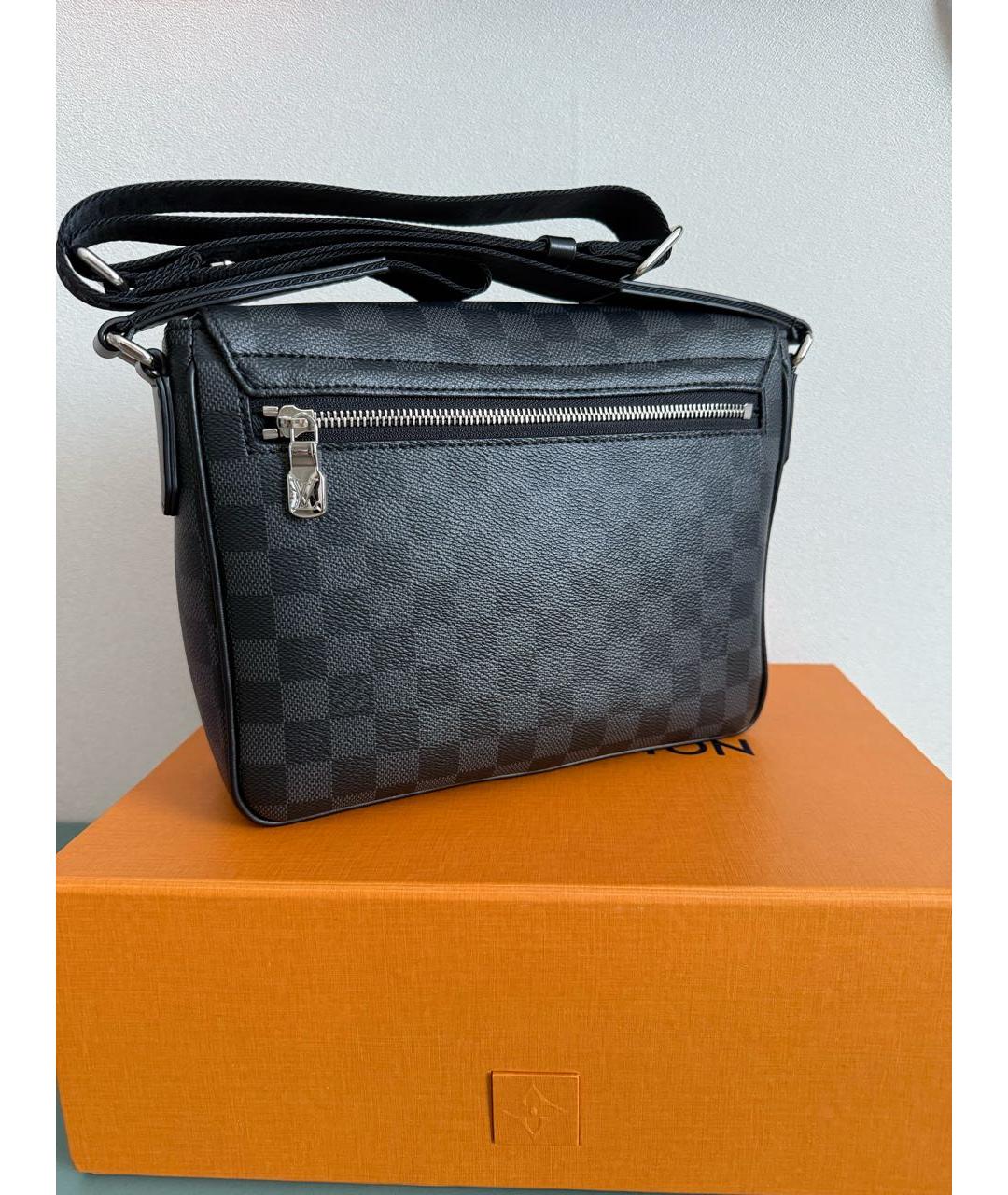 LOUIS VUITTON Серая канва сумка на плечо, фото 4