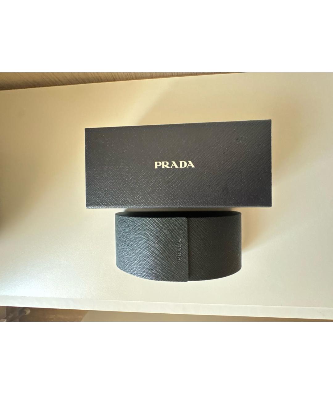 PRADA Коричневые металлические солнцезащитные очки, фото 4