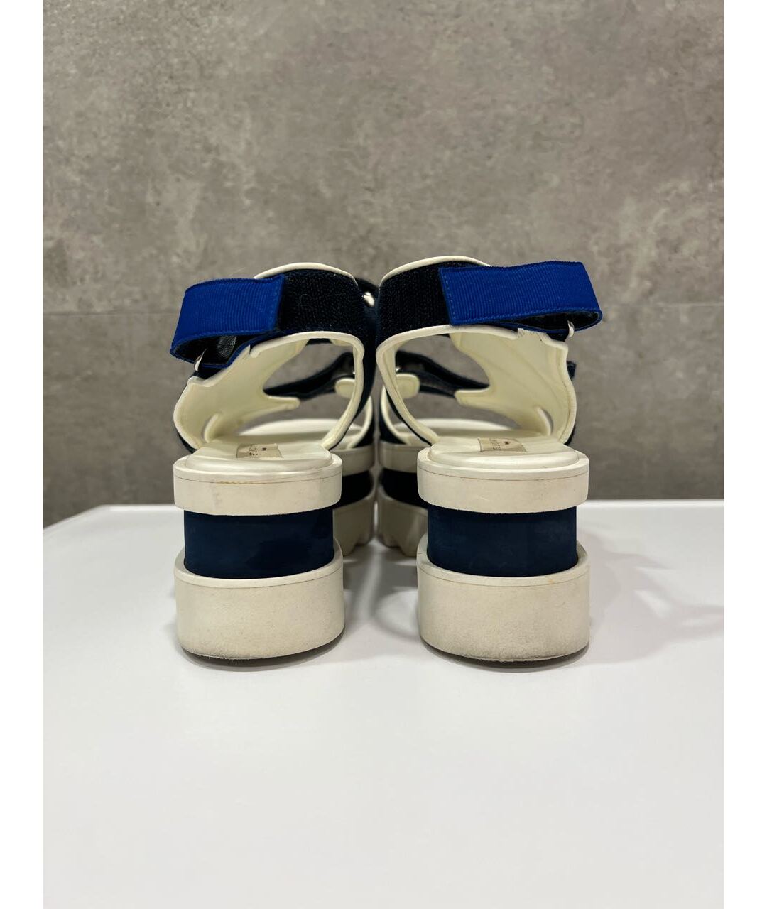 STELLA MCCARTNEY Синие текстильные сандалии, фото 4