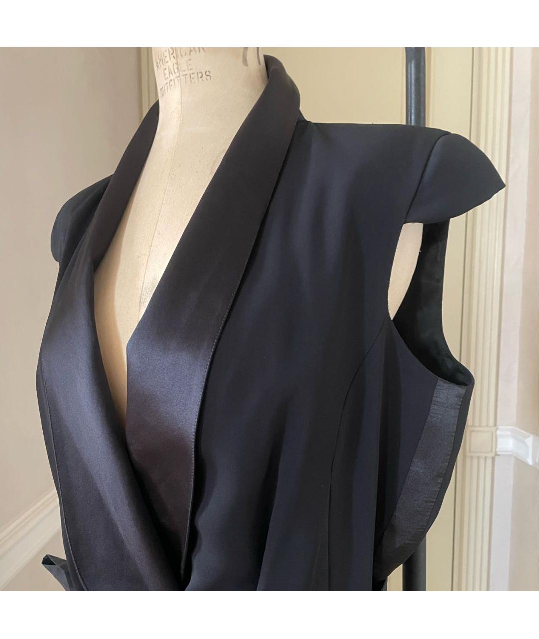 THIERRY MUGLER VINTAGE Черный шелковый комбинезон, фото 6