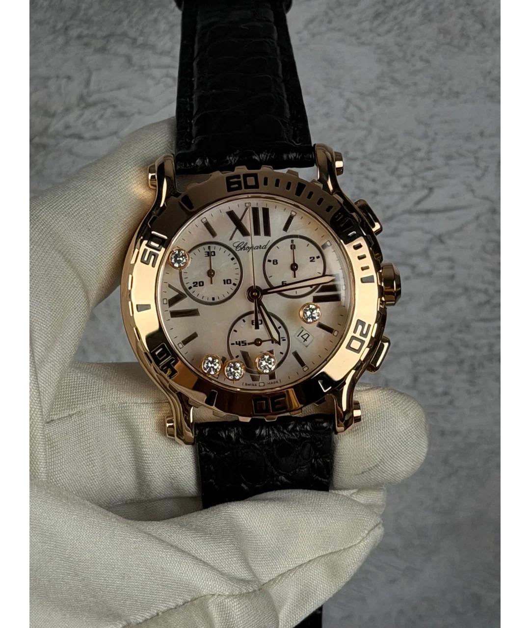 CHOPARD Белые часы из розового золота, фото 2