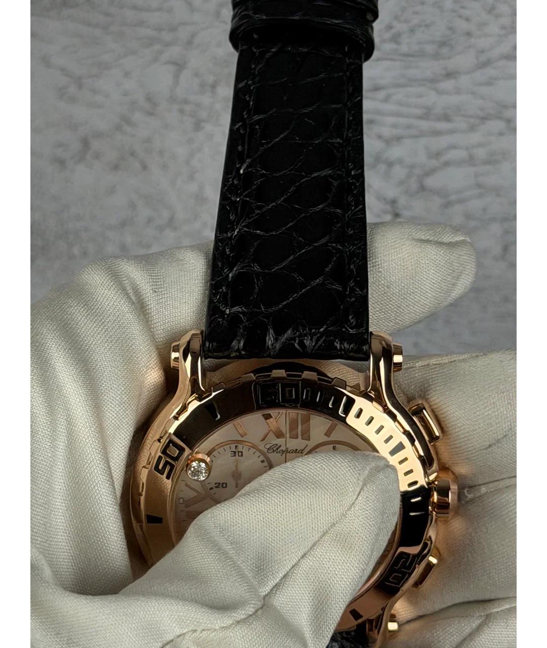 CHOPARD Белые часы из розового золота, фото 5