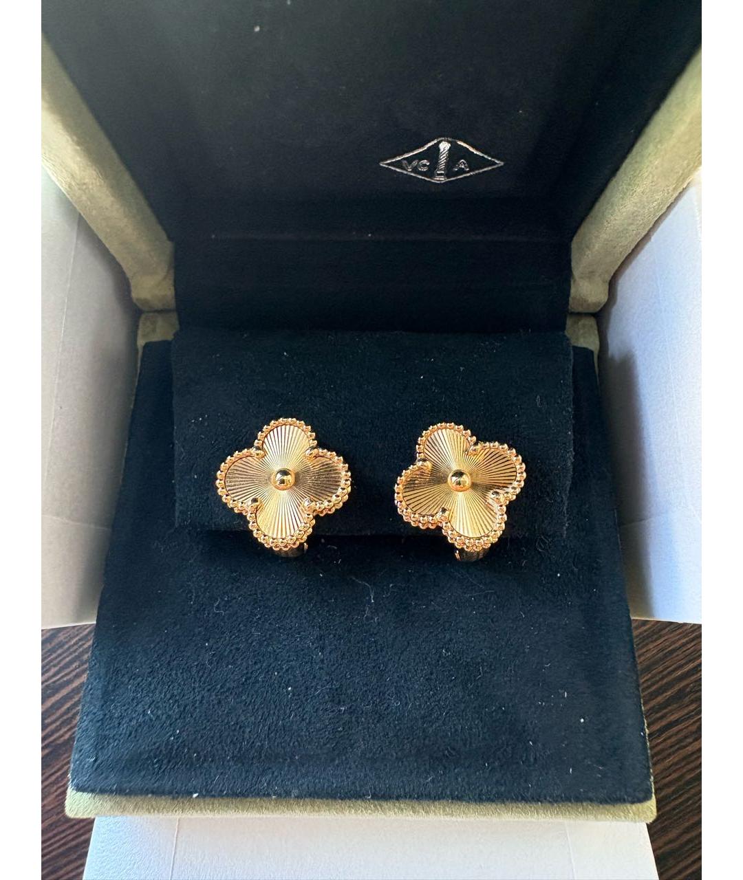 VAN CLEEF & ARPELS Золотые серьги из желтого золота, фото 5