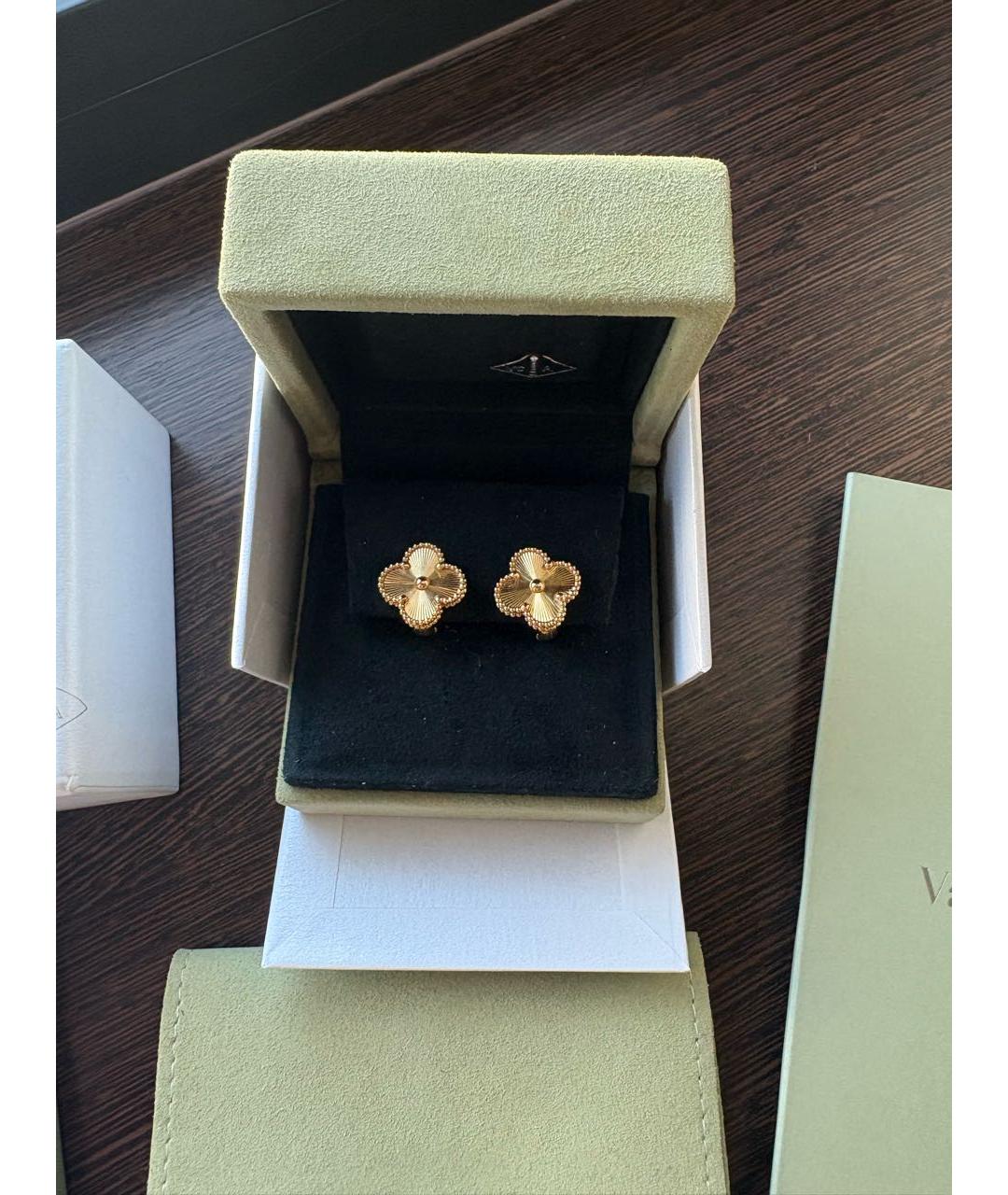 VAN CLEEF & ARPELS Золотые серьги из желтого золота, фото 4