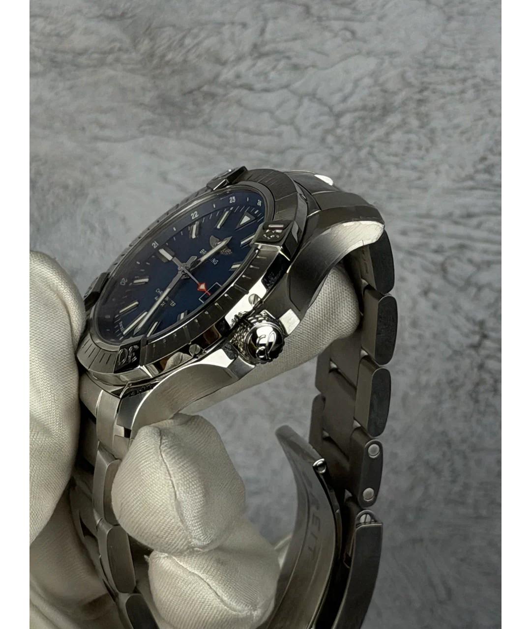 BREITLING Синие металлические часы, фото 4