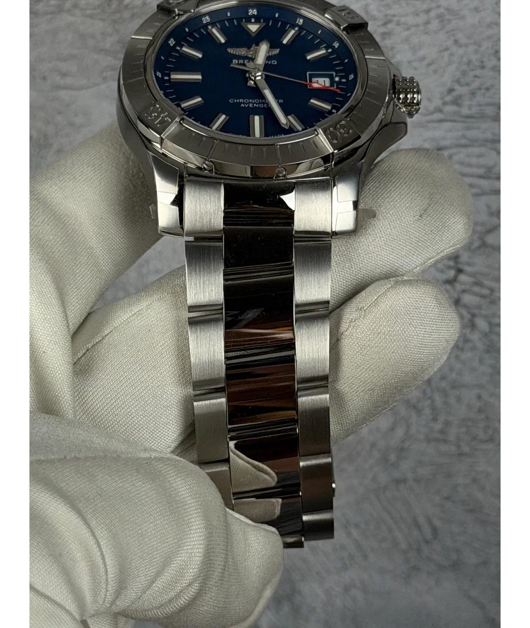 BREITLING Синие металлические часы, фото 6