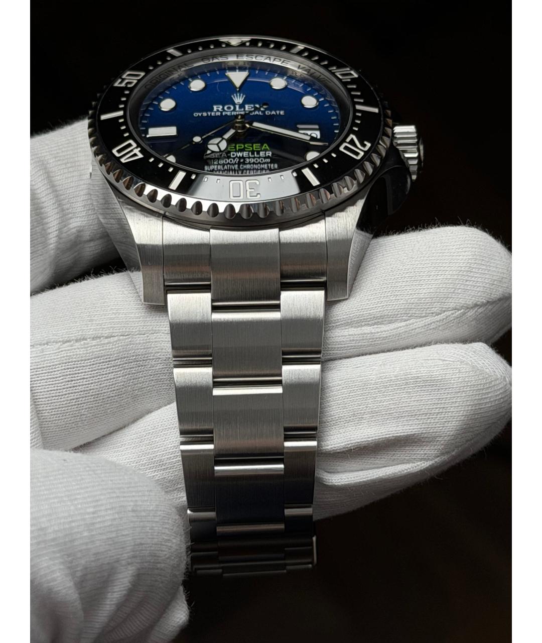 ROLEX Темно-синие часы, фото 6