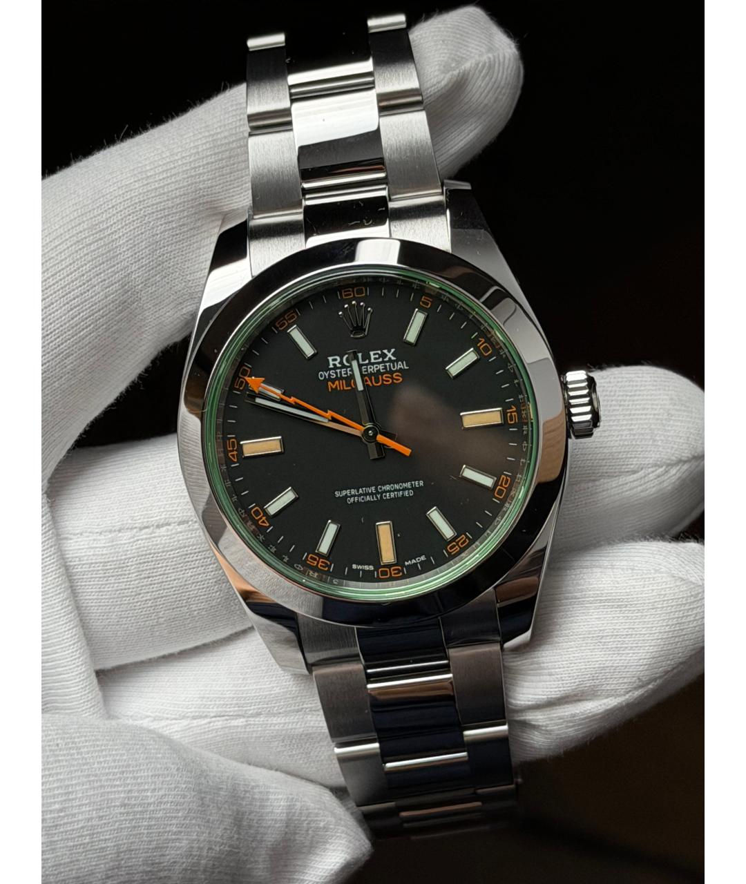ROLEX Черные часы, фото 2