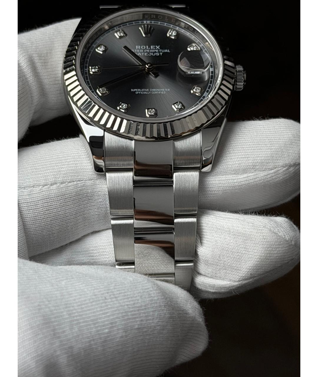 ROLEX Серые часы, фото 6