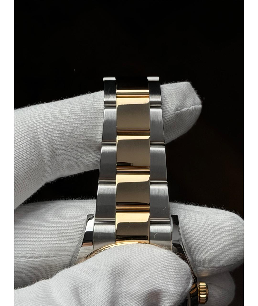 ROLEX Зеленые часы из желтого золота, фото 6