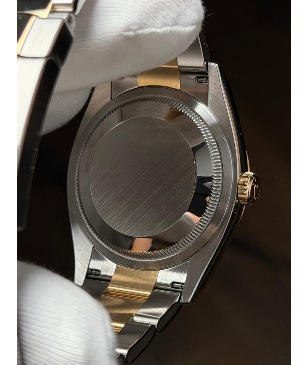 ROLEX Зеленые часы из желтого золота, фото 9