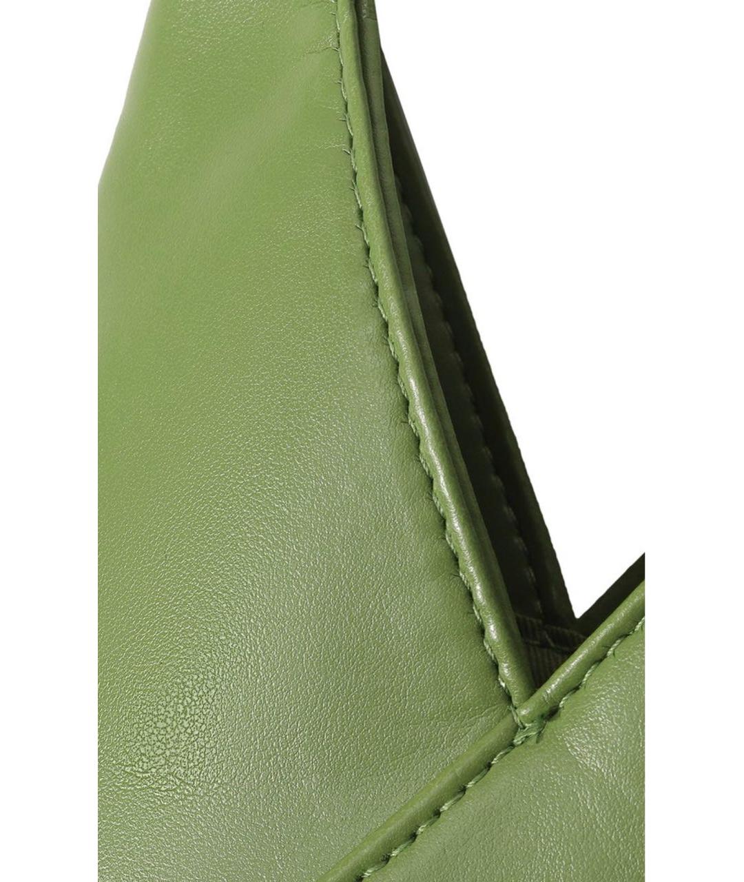 MM6 MAISON MARGIELA Зеленая кожаная сумка тоут, фото 7