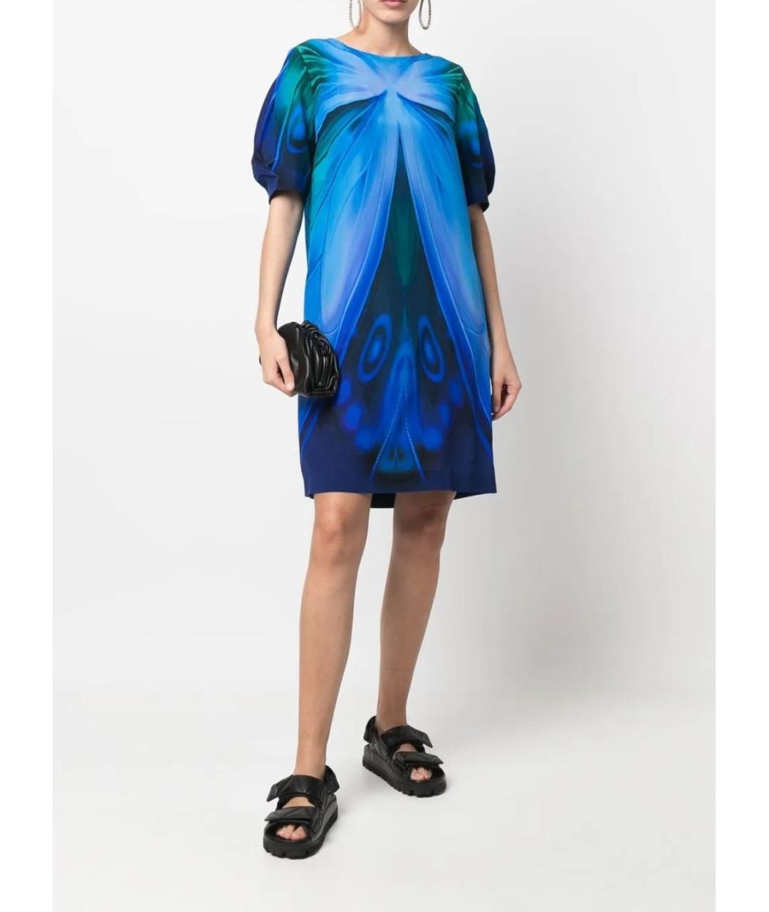 ALBERTA FERRETTI Мульти шелковое повседневное платье, фото 3