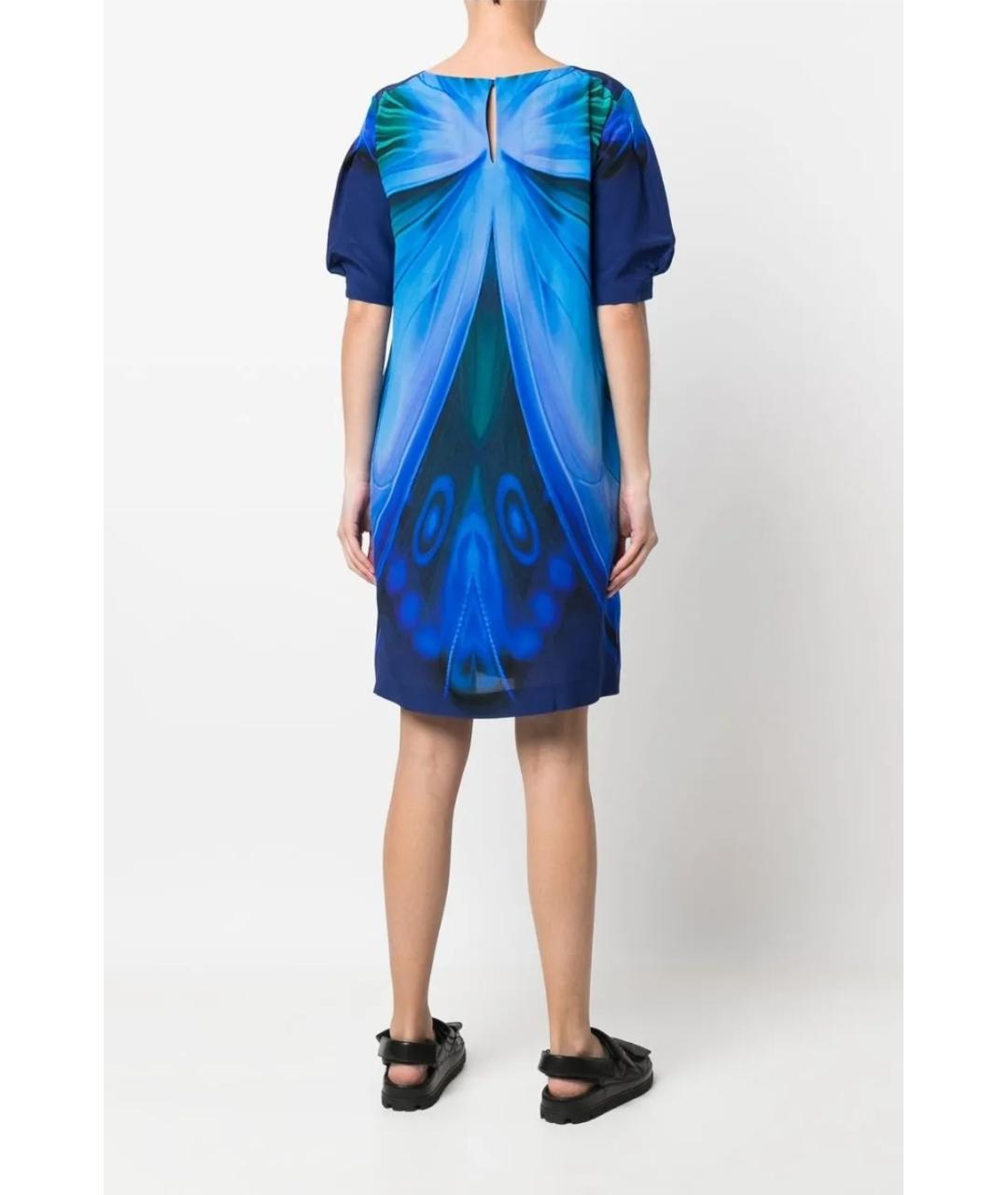 ALBERTA FERRETTI Мульти шелковое повседневное платье, фото 4