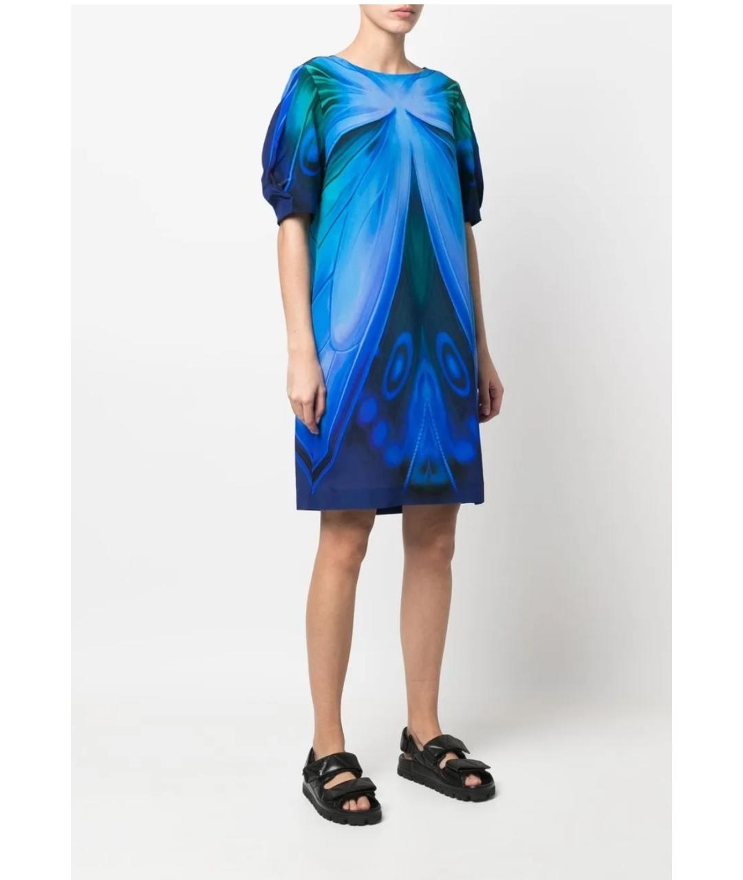 ALBERTA FERRETTI Мульти шелковое повседневное платье, фото 2