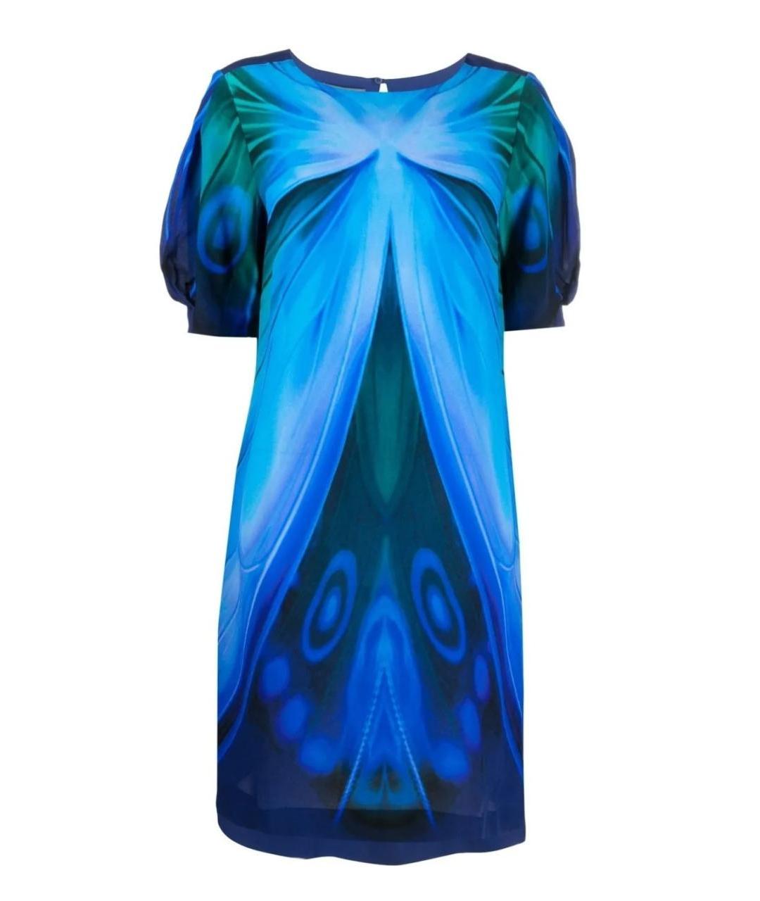 ALBERTA FERRETTI Мульти шелковое повседневное платье, фото 1
