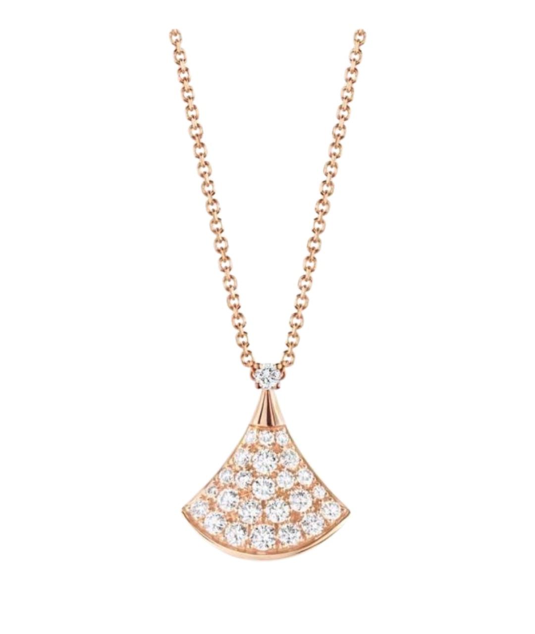 BVLGARI Бежевое колье из розового золота, фото 1
