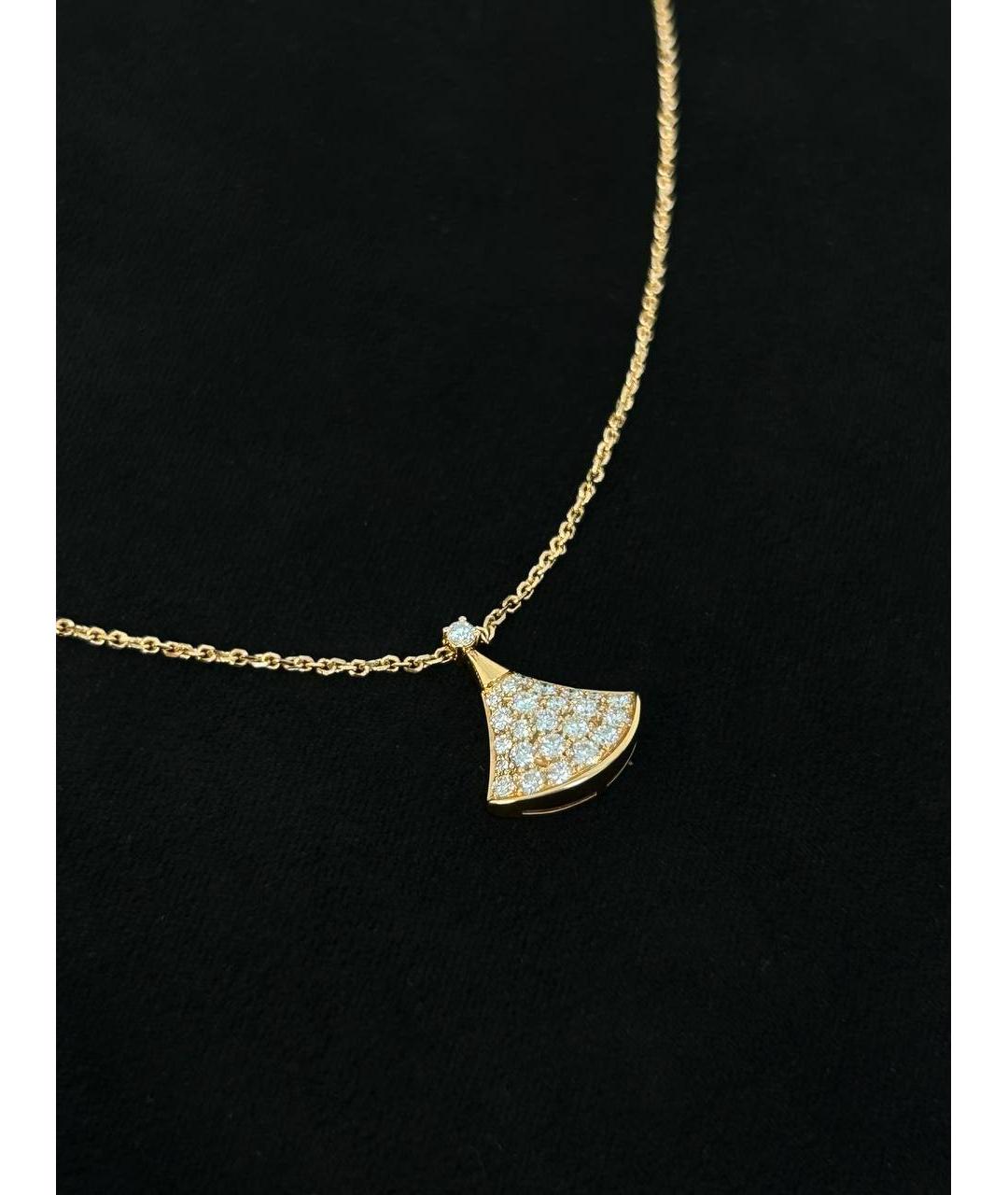 BVLGARI Бежевое колье из розового золота, фото 4