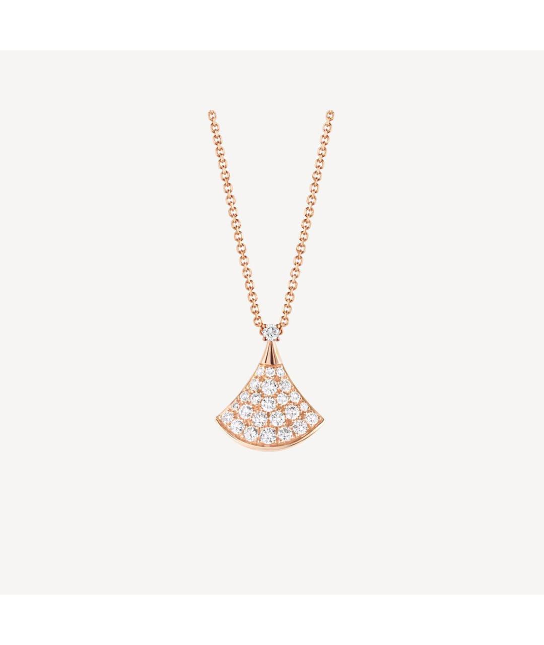 BVLGARI Бежевое колье из розового золота, фото 7