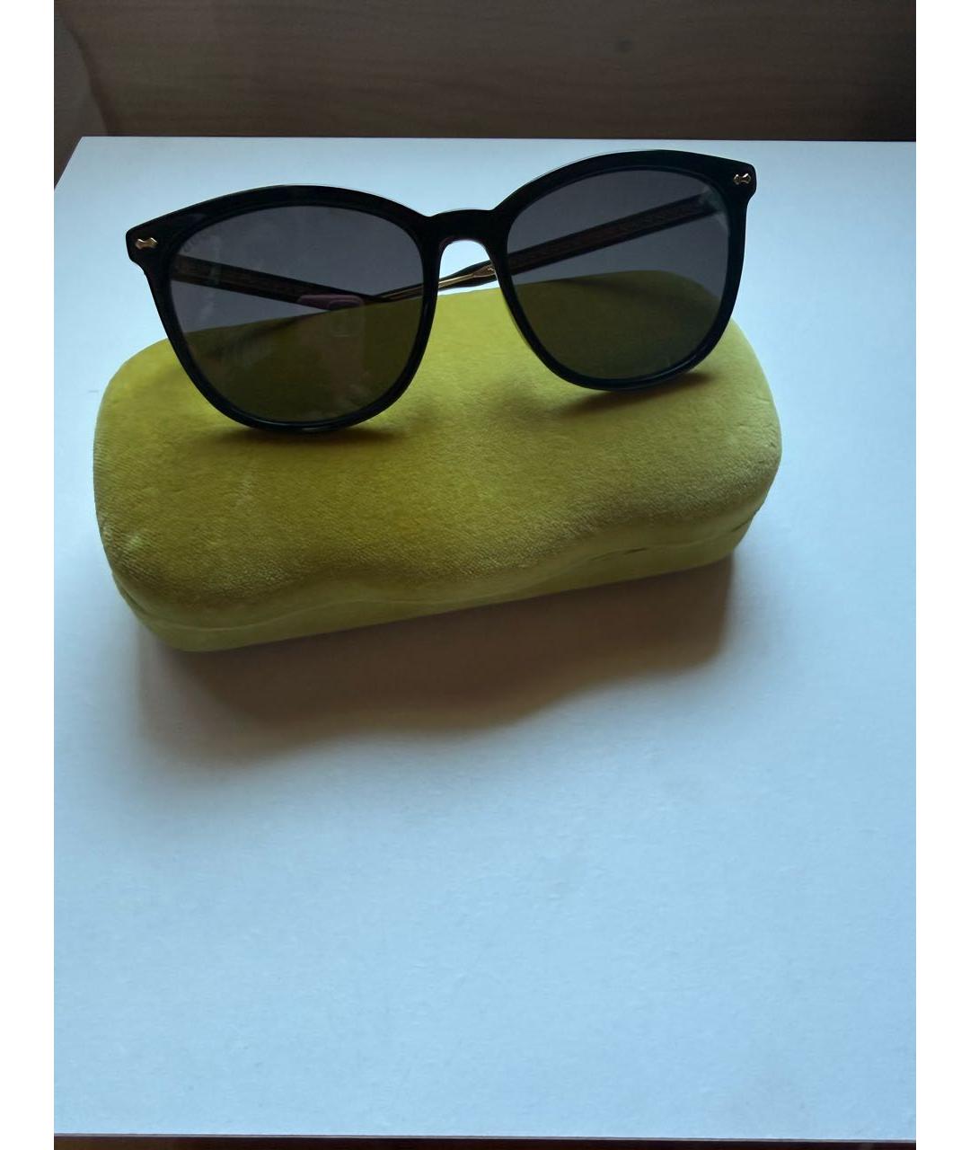 GUCCI Черные пластиковые солнцезащитные очки, фото 3