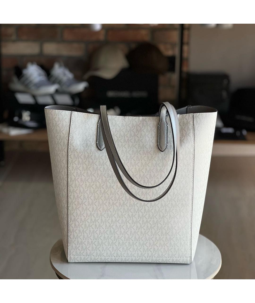 MICHAEL KORS Белая канва сумка через плечо, фото 3