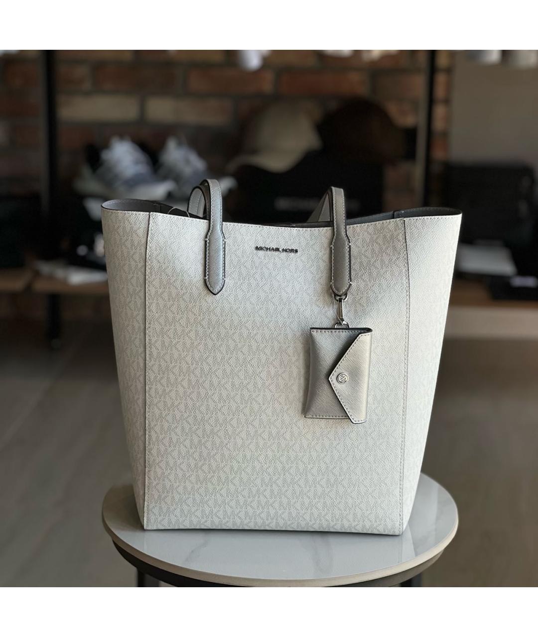 MICHAEL KORS Белая канва сумка через плечо, фото 5