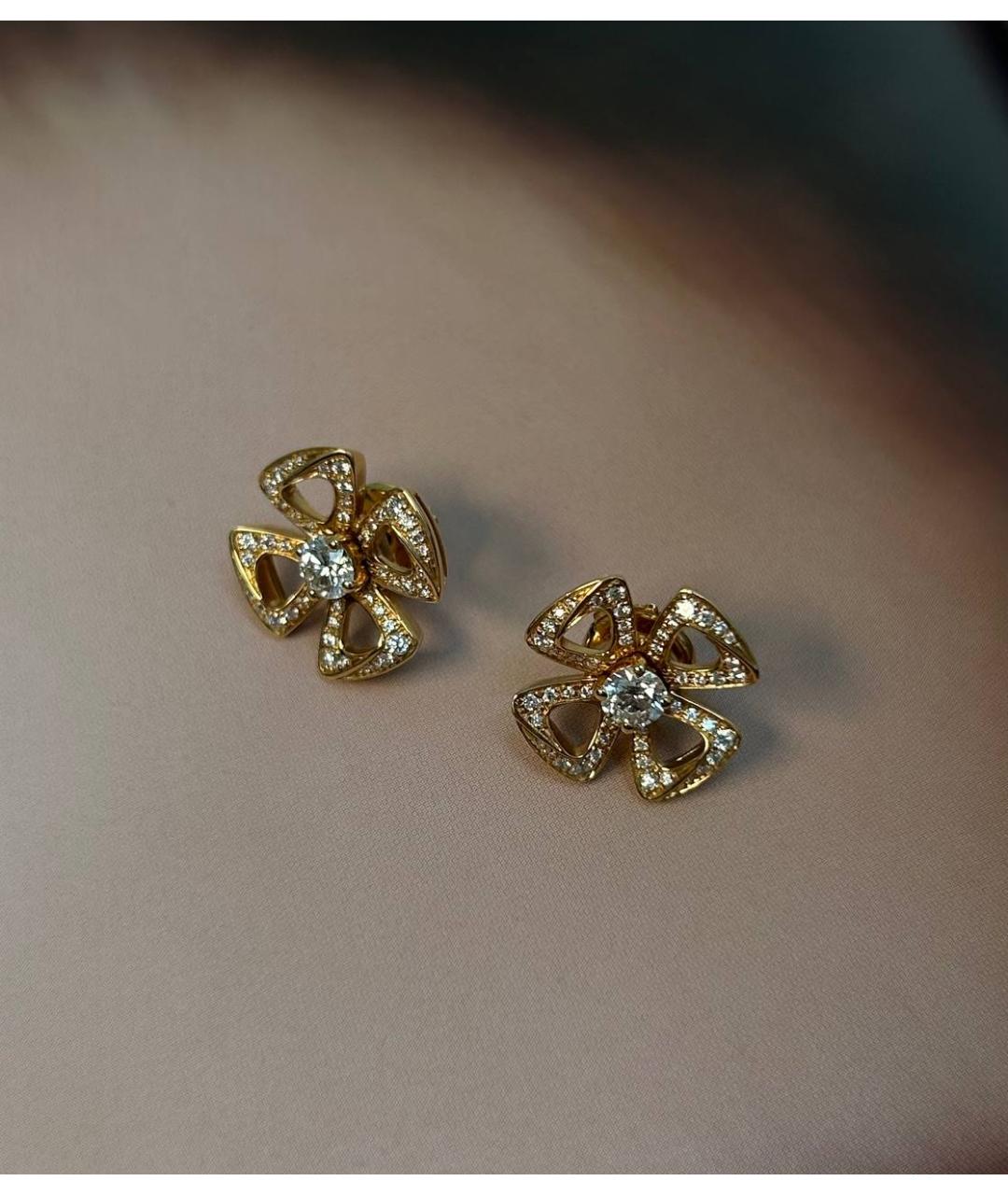 BVLGARI Золотые серьги из розового золота, фото 4