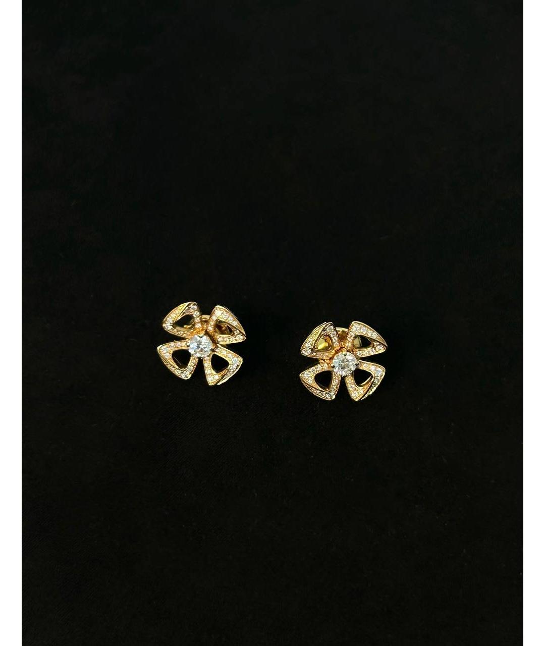 BVLGARI Золотые серьги из розового золота, фото 6